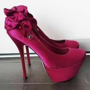 Hot Pink Bebe Stilettos